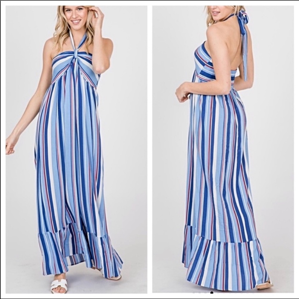 Halter maxi dress